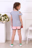Костюм с шортами для девочки 61010 меланж