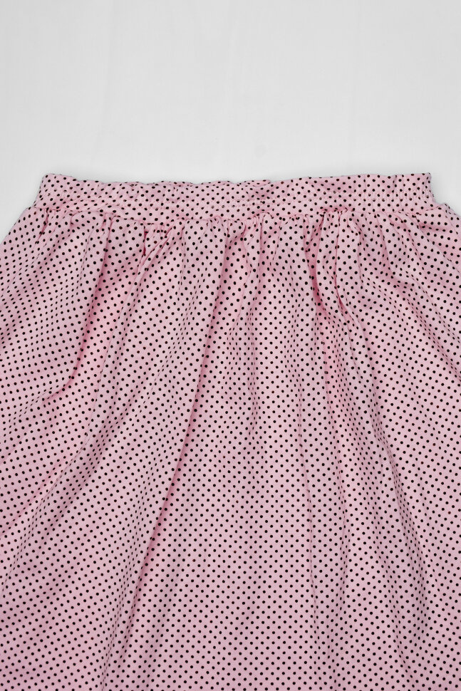 Костюм с юбкой для девочки Полька розовый