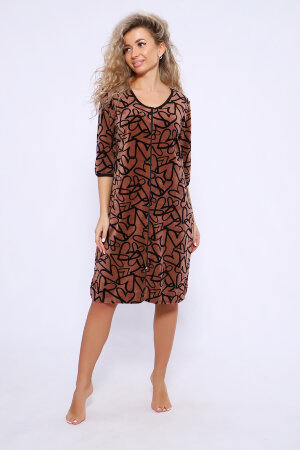 Халат Женский 36840 коричневый