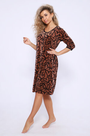 Халат Женский 36840 коричневый