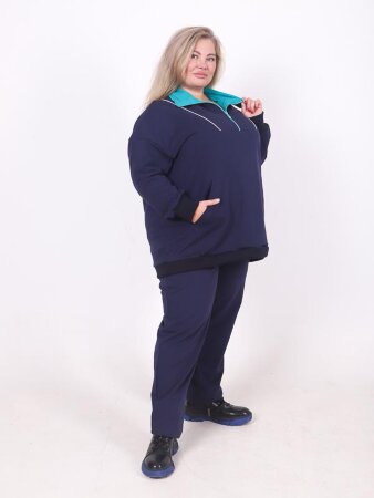 Костюм Ким синий бирюза КГ-101-2