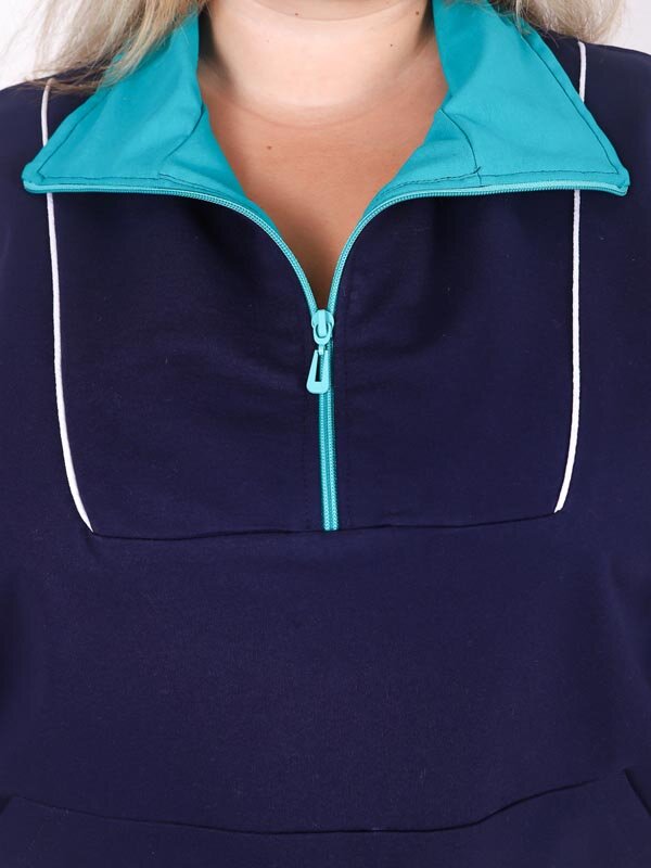 Костюм Ким синий бирюза КГ-101-2