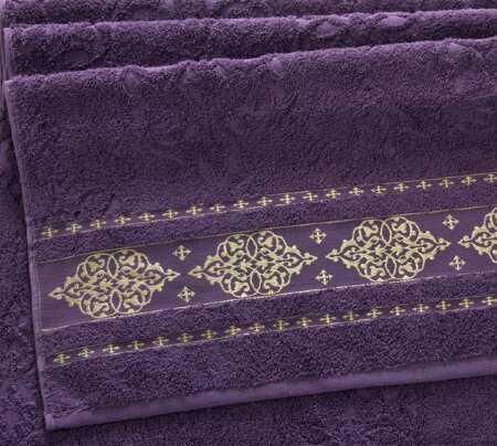 Полотенце махровое Роскошь аметист, 500 г/м2