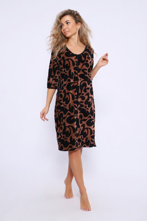 Халат Женский 36839 коричневый