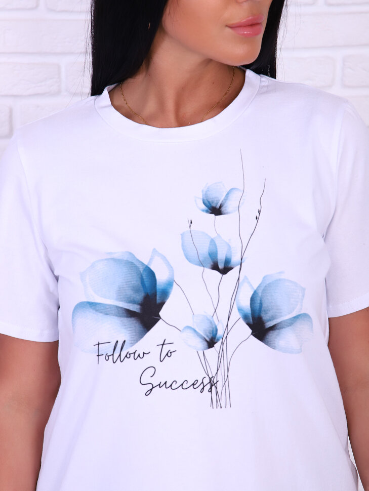 Успех индиго футболка