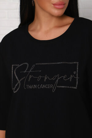 Женский костюм с брюками 24656 черный