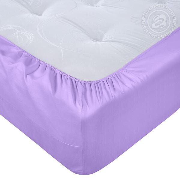 Простыня на резинке Византия (Фиолетовый), поплин