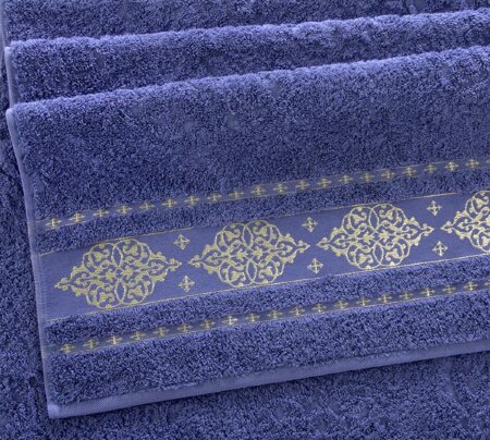 Полотенце махровое Роскошь фиалка, 500 г/м2