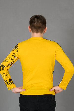 Детский лонгслив для мальчика 83019 желтый
