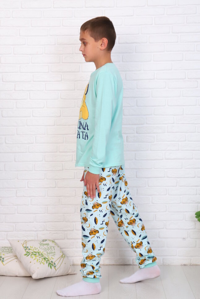 Детская пижама с брюками Львёнок длинный рукав