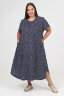 Платье Комфорт чернильный горох ПЛГ-89