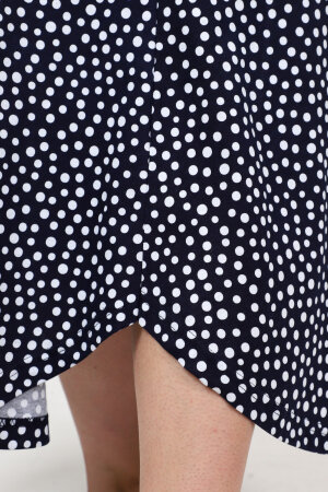 Платье Комфорт чернильный горох ПЛГ-89