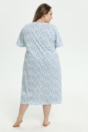 Сорочка Фламинго голубой василек кулирка