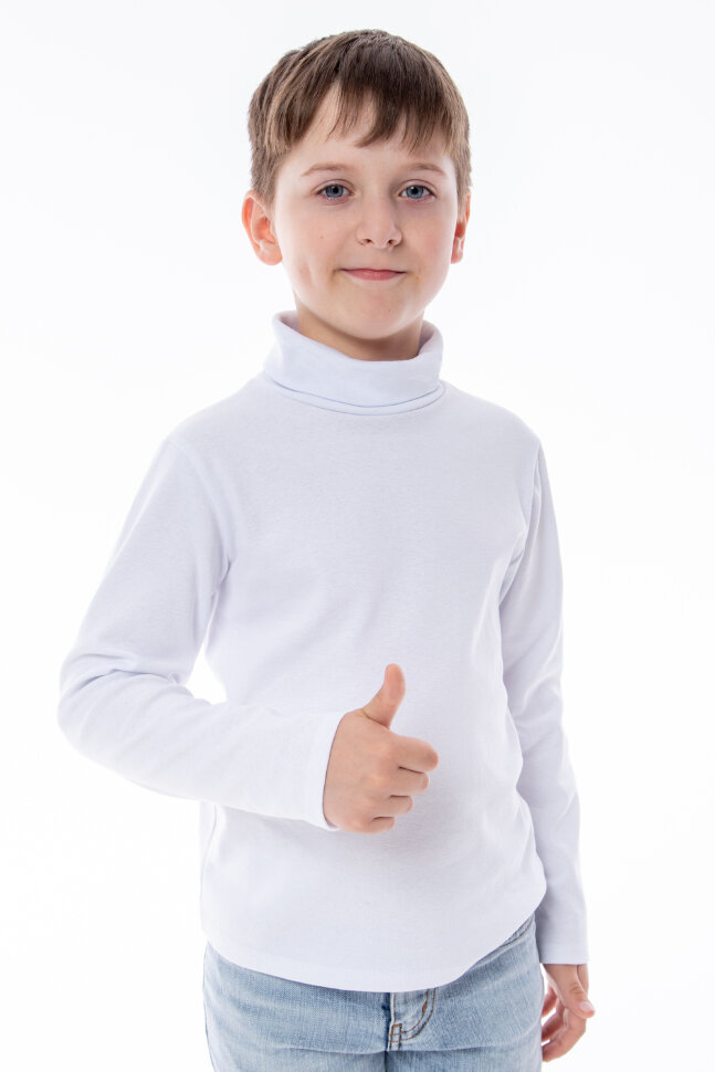 Детская водолазка для мальчика Однотон с горлом