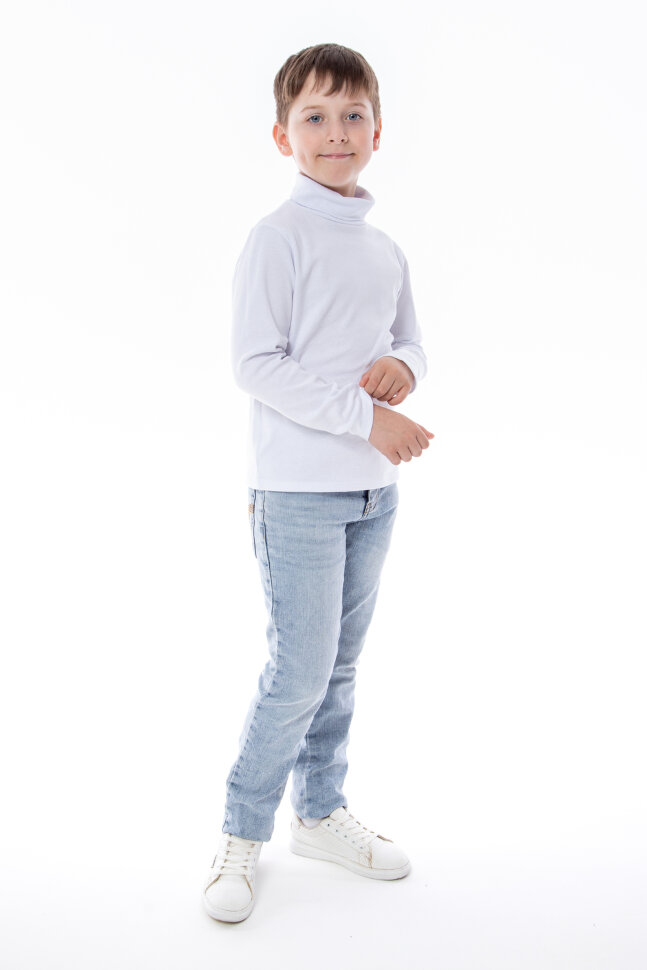 Детская водолазка для мальчика Однотон с горлом