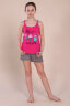 Костюм с шортами для девочки 61015 малиновый