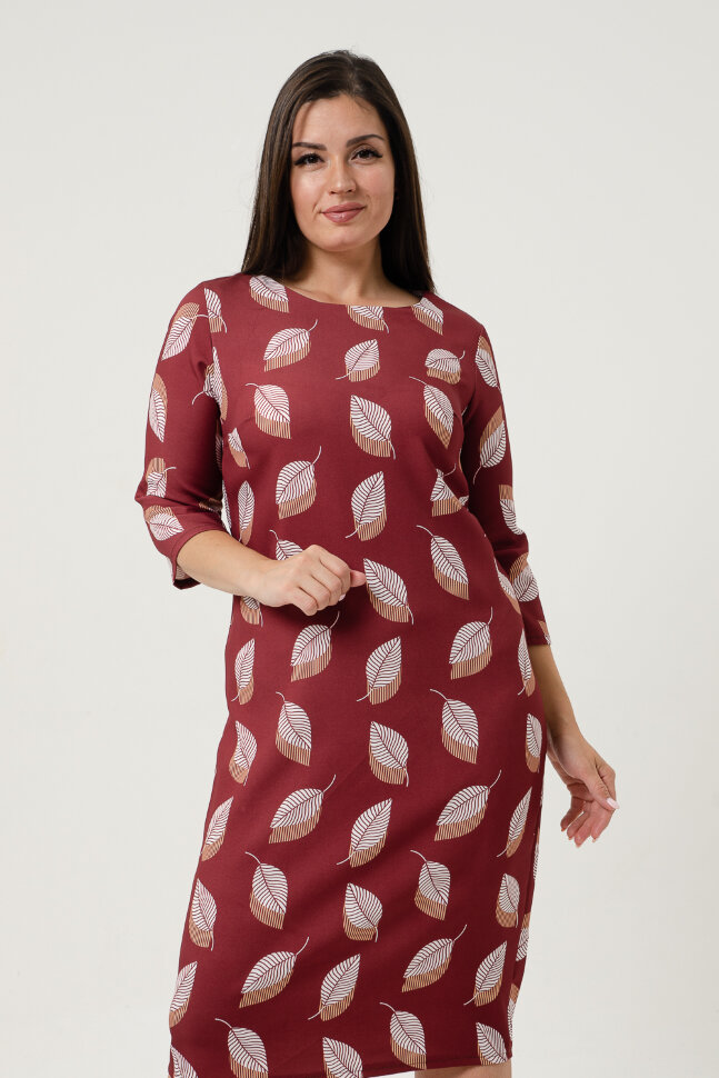 Платье женское 20656 бордовый