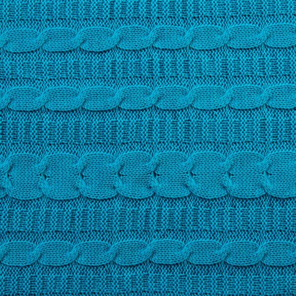 Плед вязаный Лазурит, шерсть/акрил