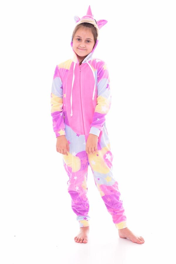 Пижама детская кигуруми единорог 7-268