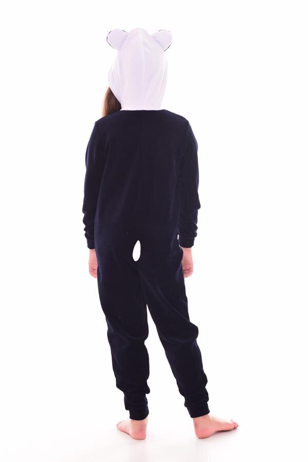 Пижама детская кигуруми панда 7-269 (темно-синий)
