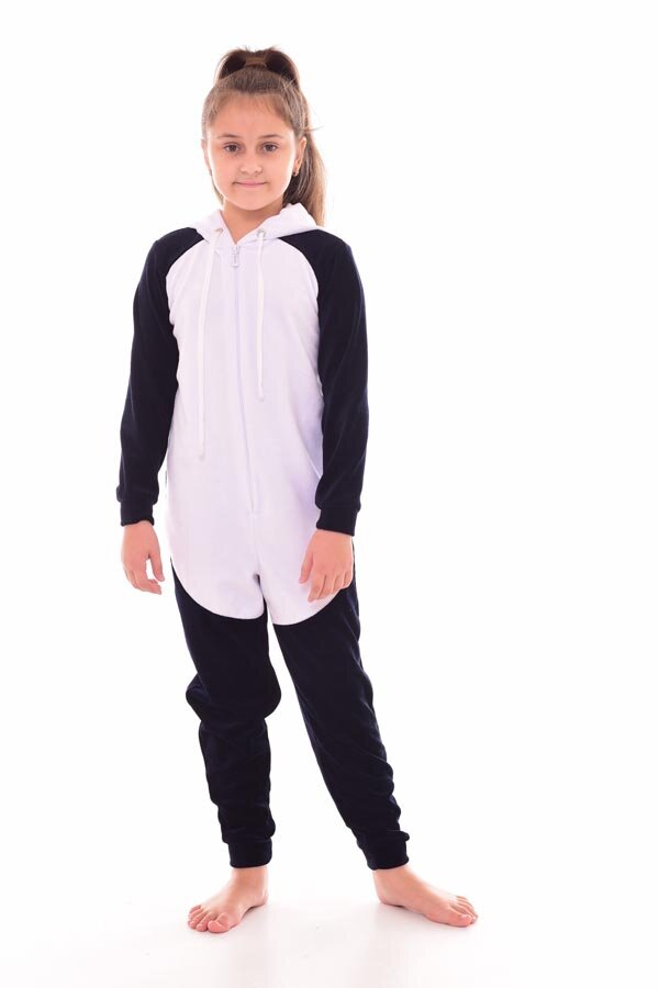 Пижама детская кигуруми панда 7-269 (темно-синий)