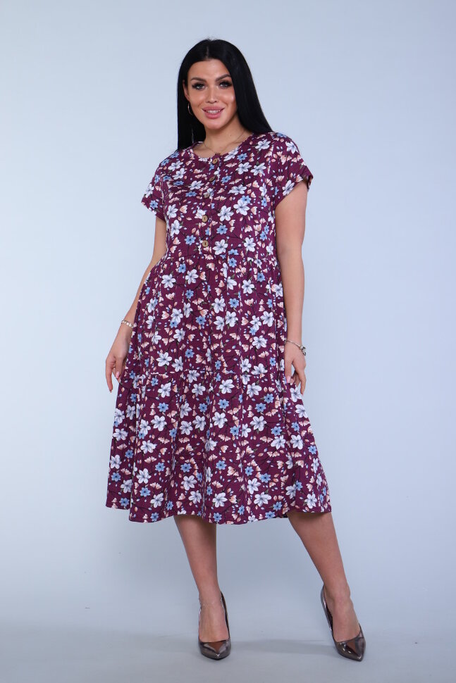 Платье женское 162 спелая вишня