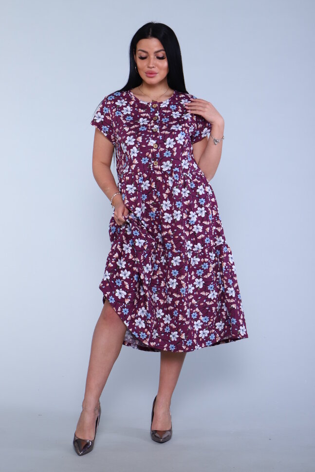 Платье женское 162 спелая вишня