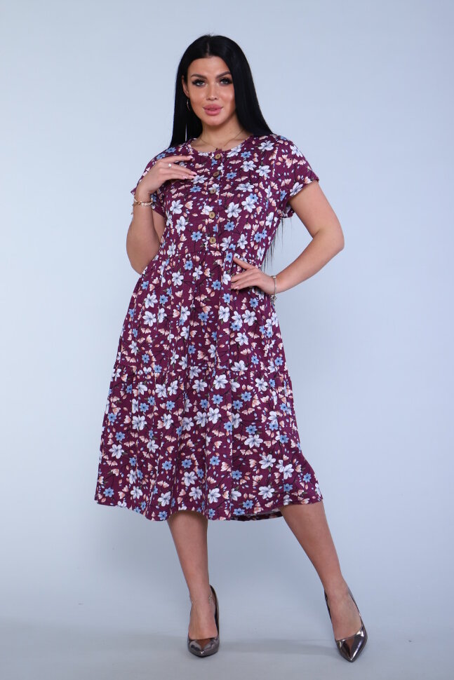 Платье женское 162 спелая вишня