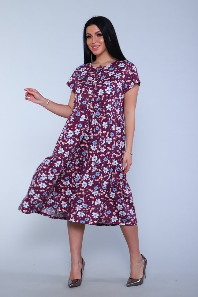 Платье женское 162 спелая вишня