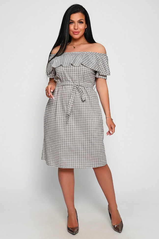 Платье женское 71064 серый