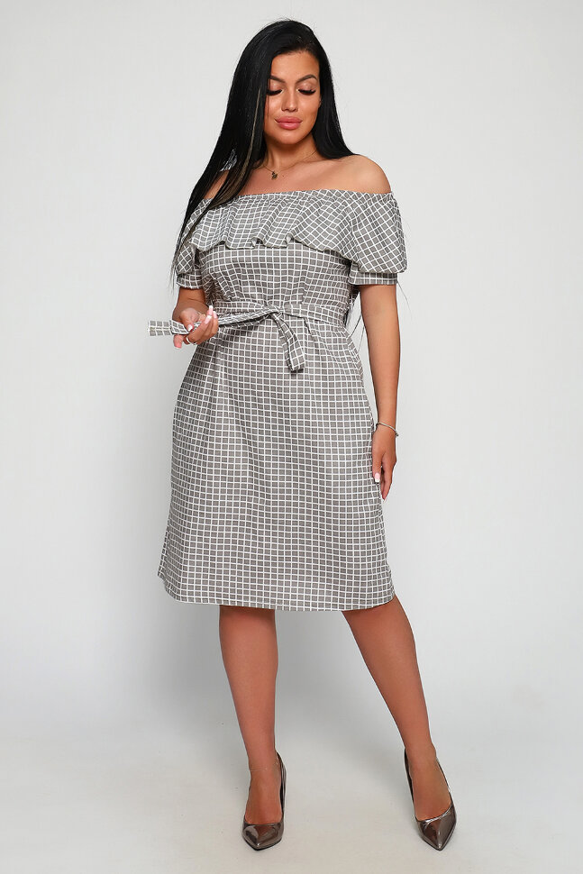 Платье женское 71064 серый