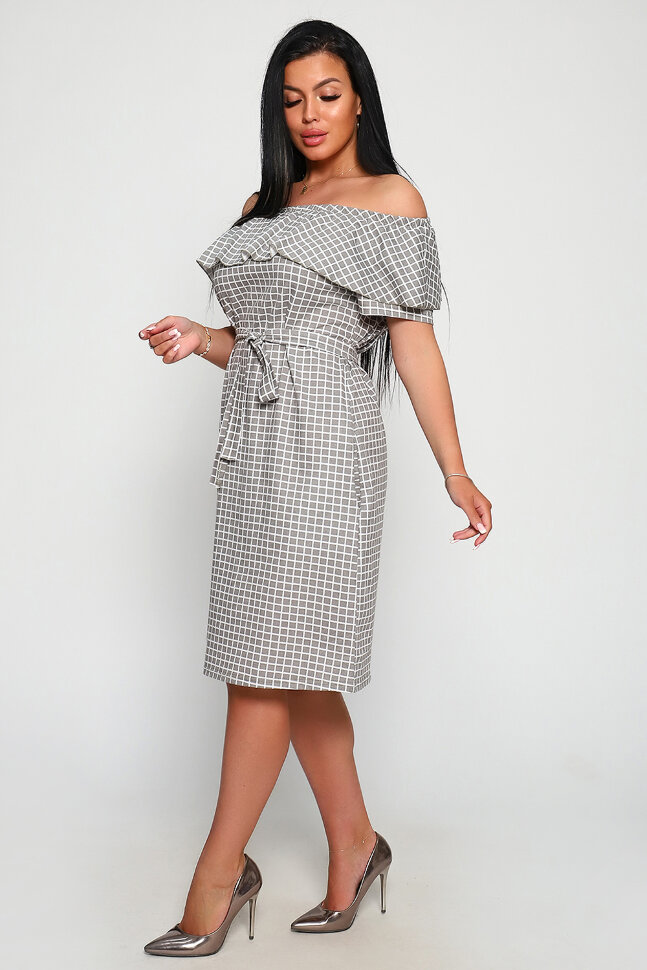 Платье женское 71064 серый