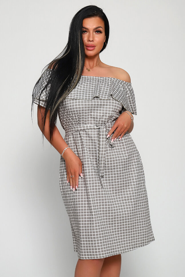 Платье женское 71064 серый