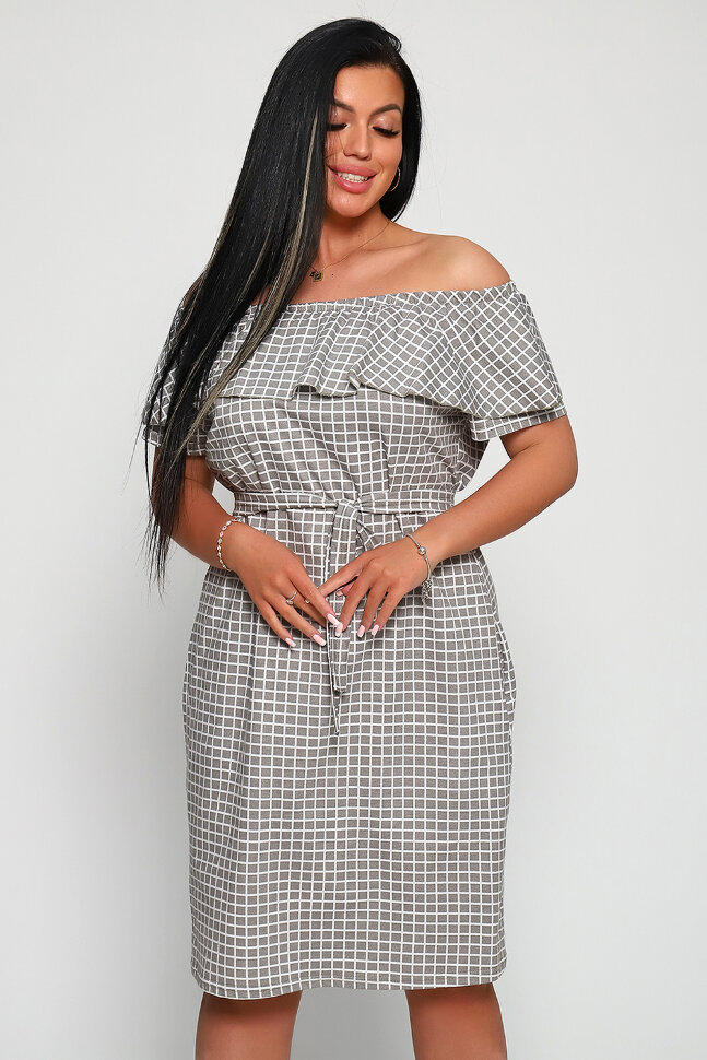 Платье женское 71064 серый