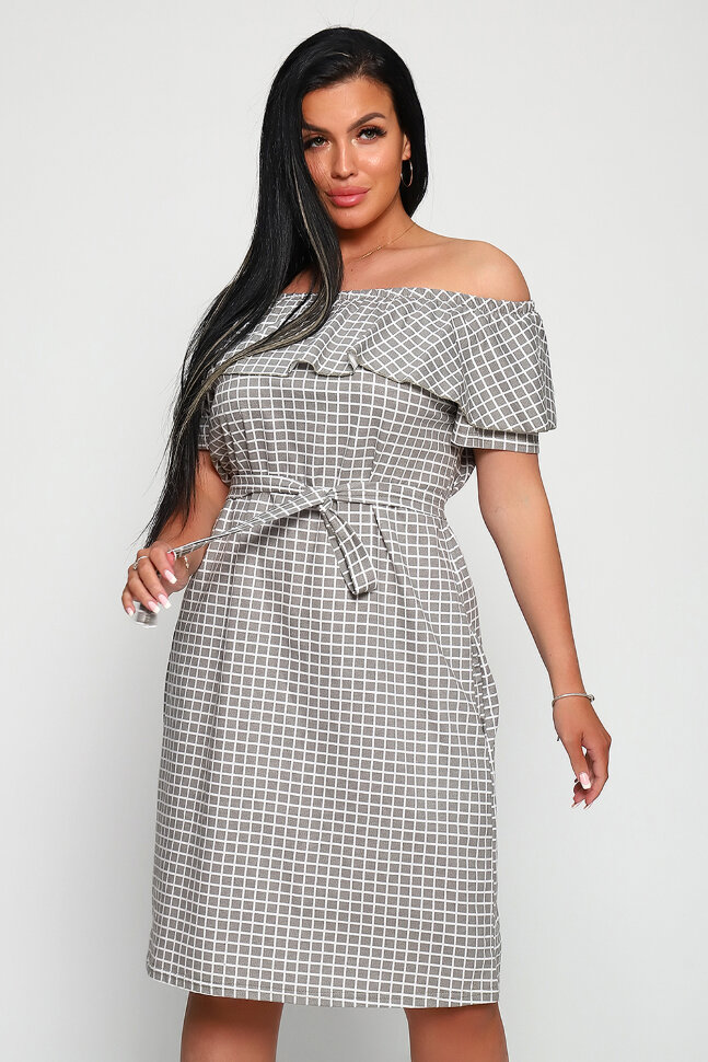 Платье женское 71064 серый