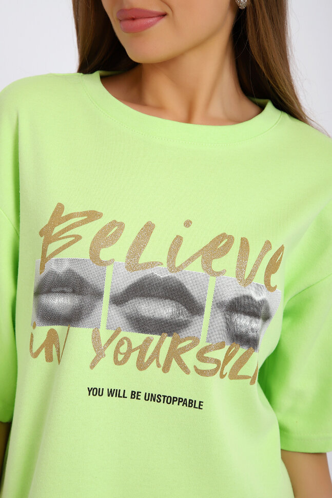 Платье женское ЕПЛ-1062 салатовый