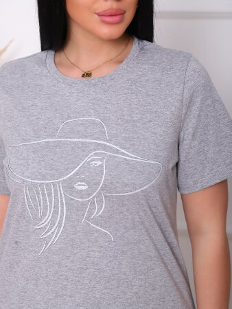 Миледи меланж футболка женская