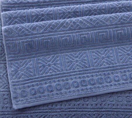 Полотенце махровое Саксония серо-голубой, 550 г/м2