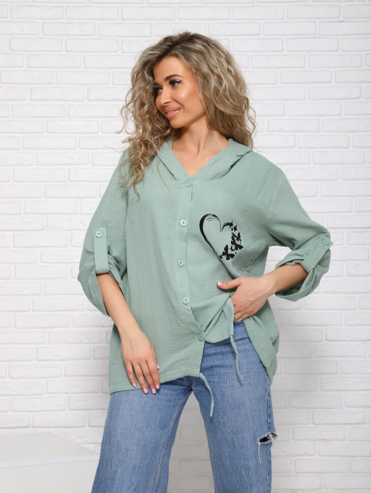 Рубашка Сердце-2 ментол