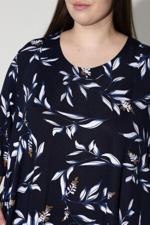 Платье Шик - сине-белое ПЛГ-09