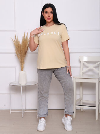 Баланс беж футболка женская