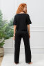 Женский костюм с брюками 8378 черный