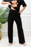Женский костюм с брюками 8378 черный
