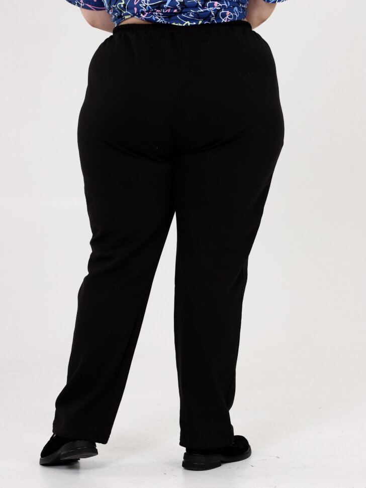 Брюки Нева черный футер БРГ-065