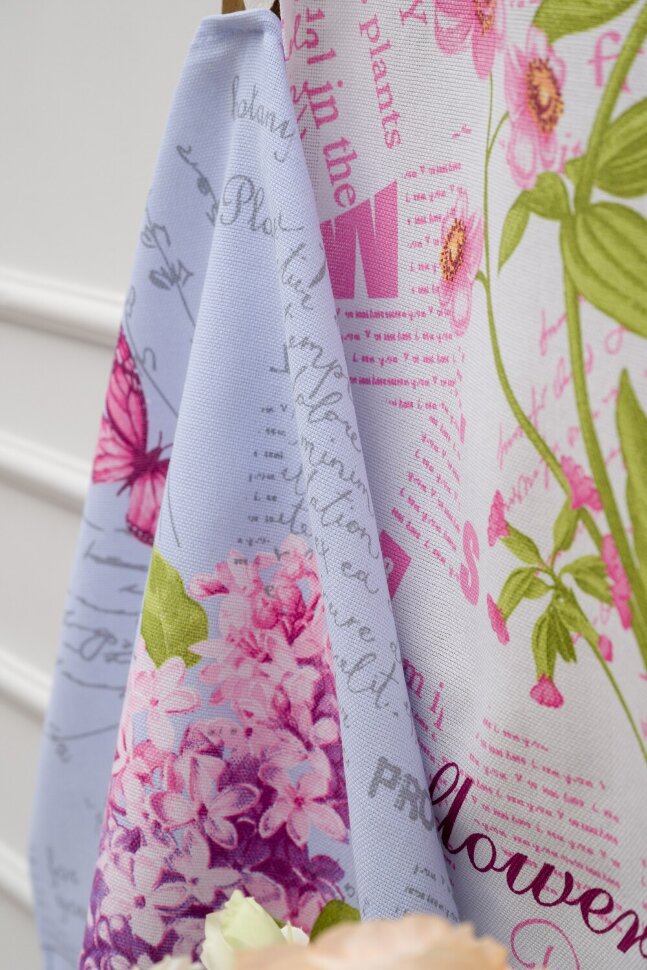 Полотенце кухонное Цветы и письма