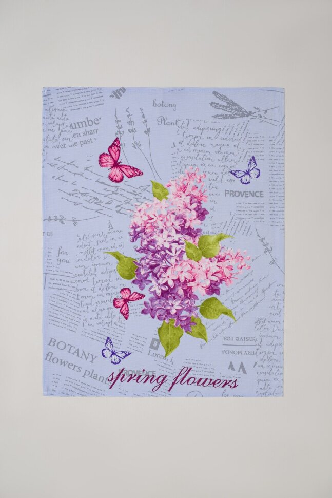 Полотенце кухонное Цветы и письма