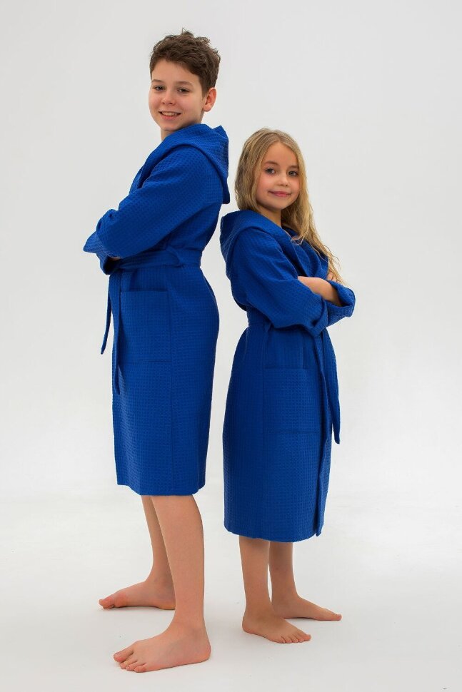 Детский халат ВД васильковый