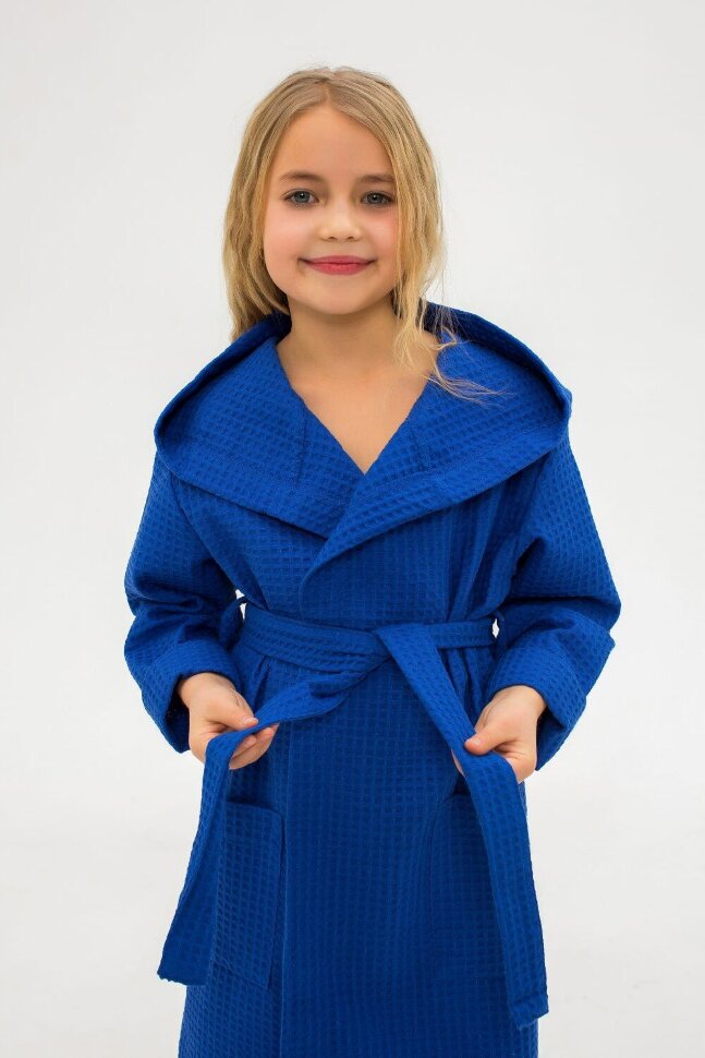 Детский халат ВД васильковый