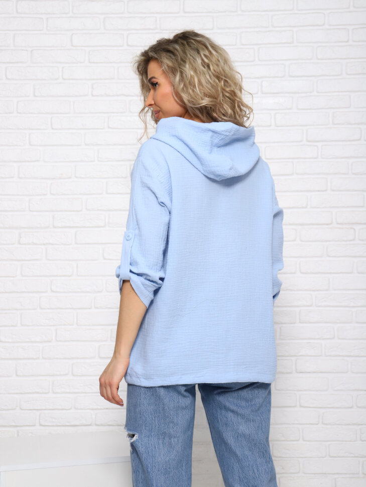 Рубашка Сердце-1 голубой