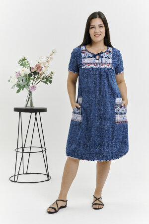 Женская туника 783 джинс